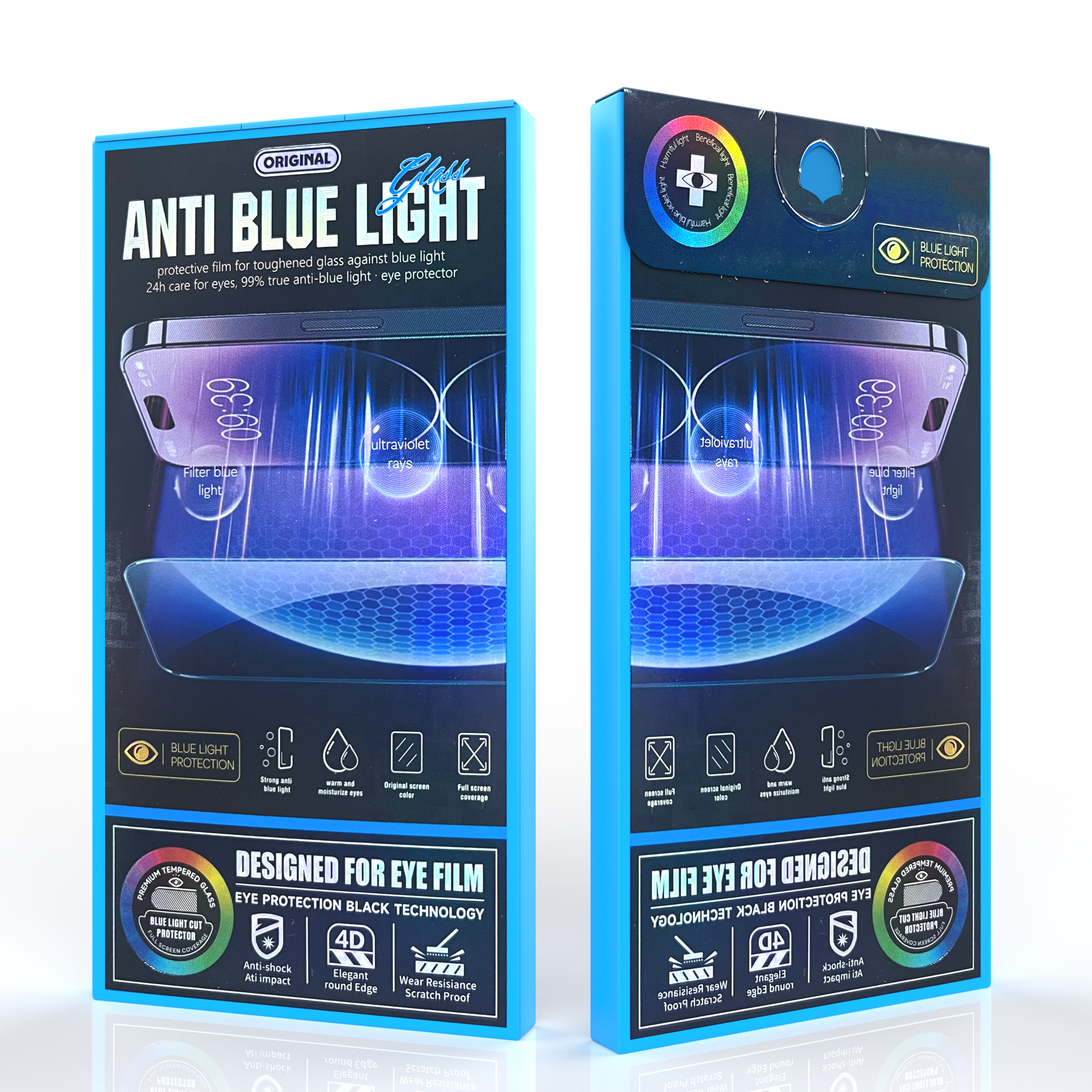 Anti BlueLight - Tempered Glass Screen Protector (iPhone)