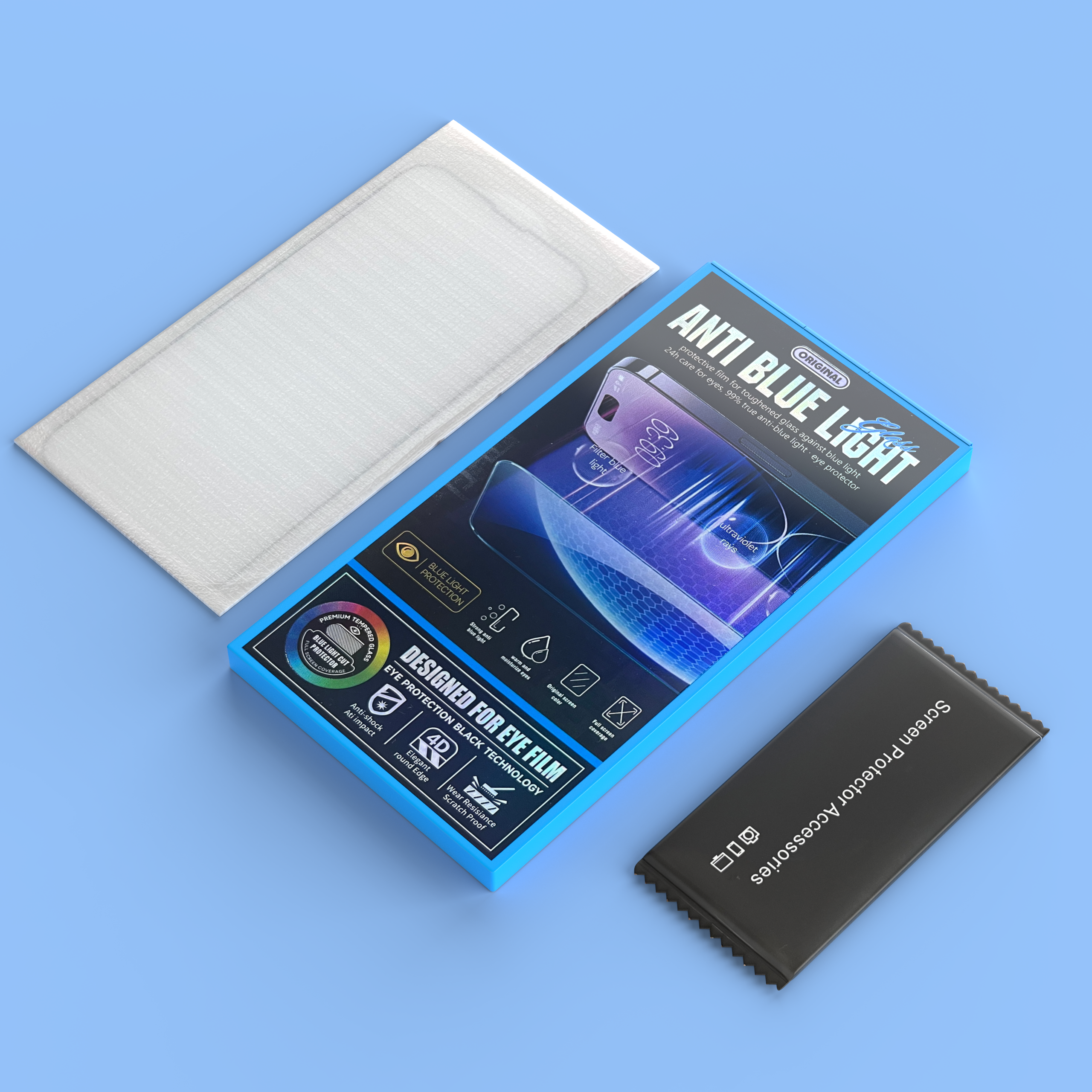 Anti BlueLight - Tempered Glass Screen Protector (iPhone)