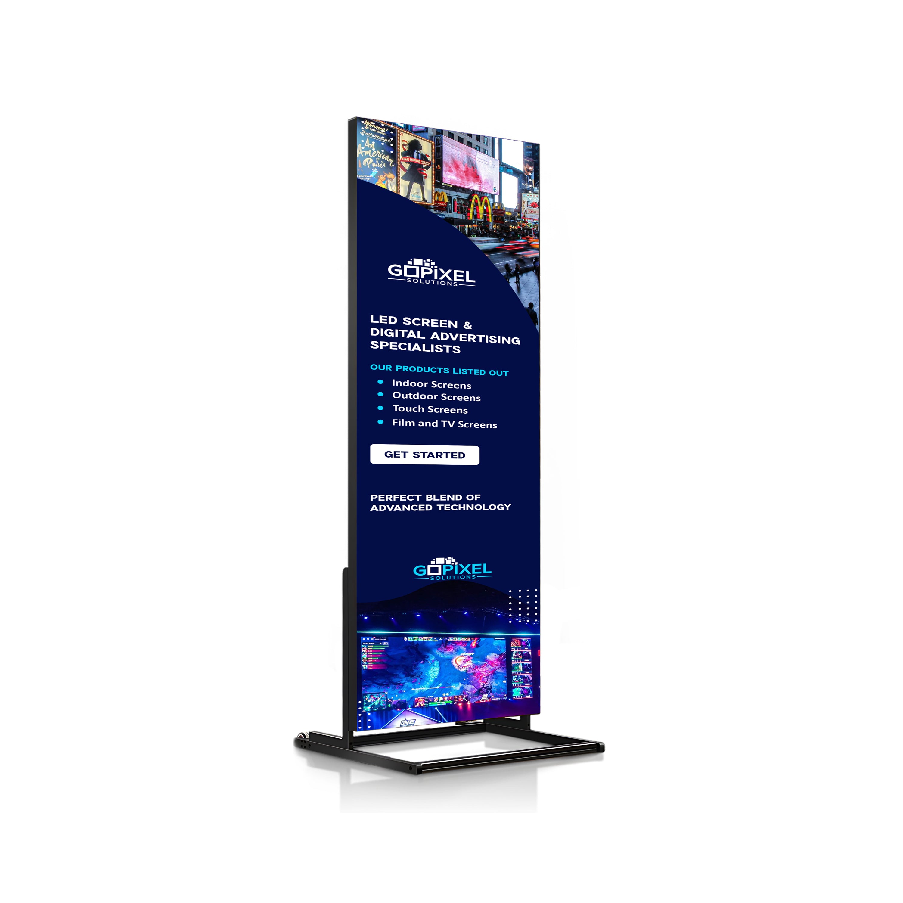 Indoor LED Advertising Poster: 6ft x 3ft | GoPixel Solutions 
