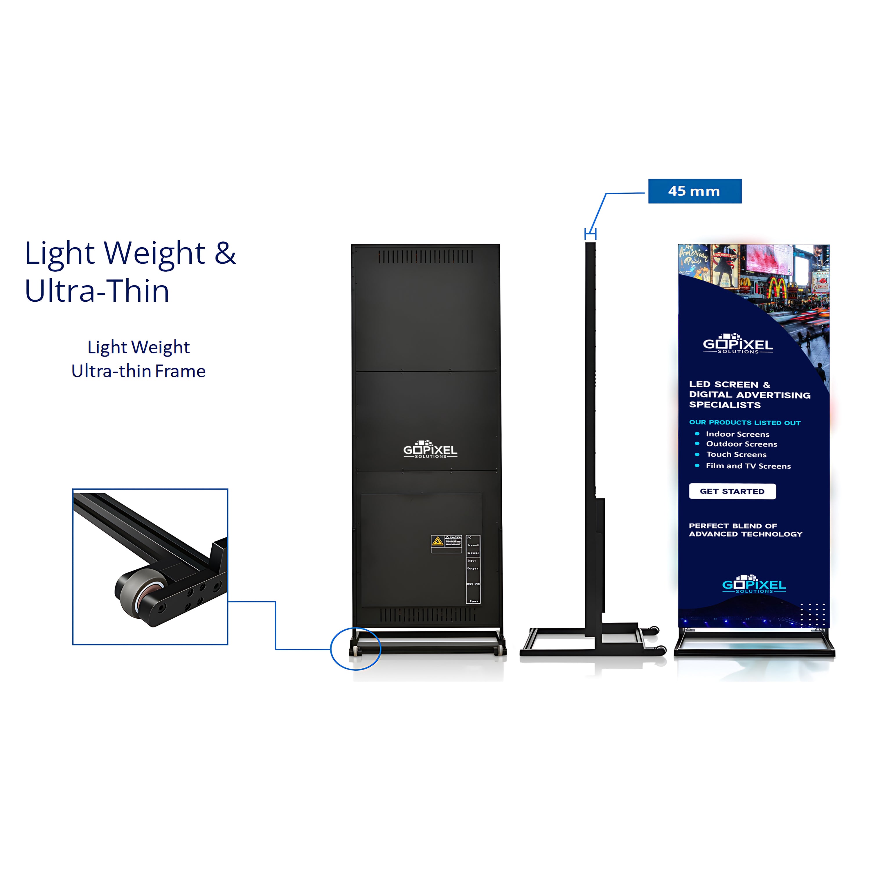 Indoor LED Advertising Poster: 6ft x 3ft | GoPixel Solutions