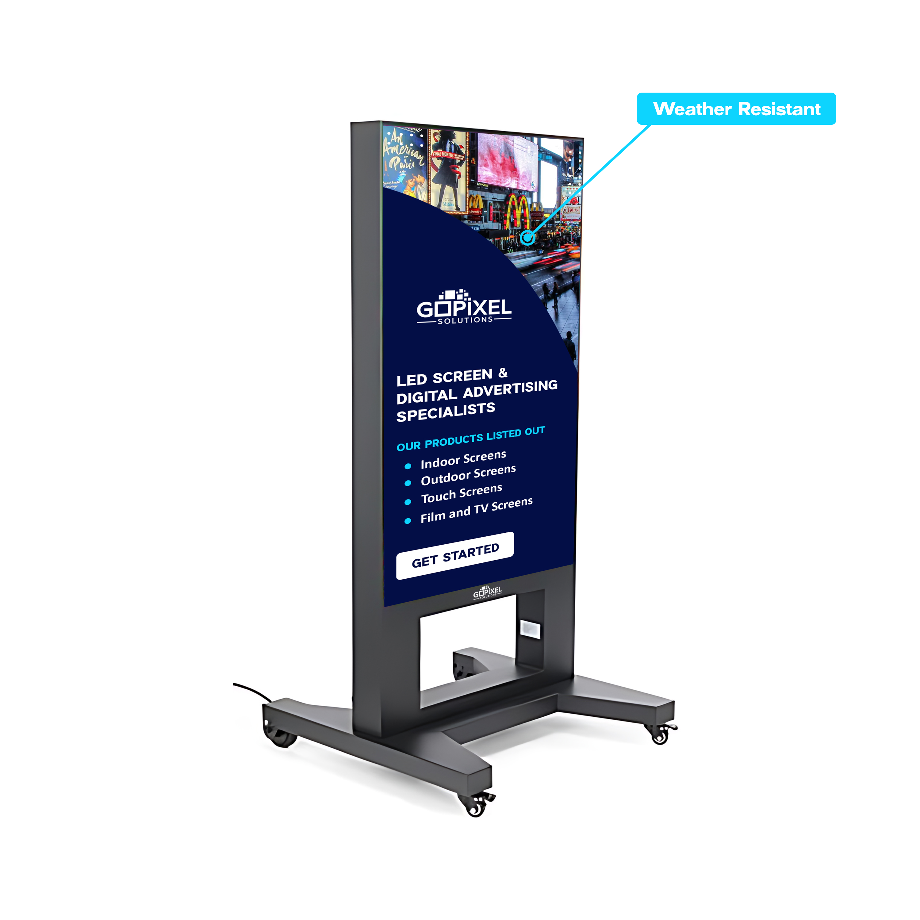 Outdoor 60'' Portable LED Screen | GoPixel Solutions 