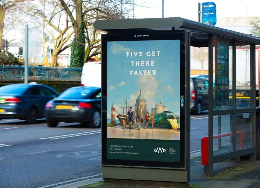 LCD Screen Integrated Bus Shelter | GoPixel Solutions 